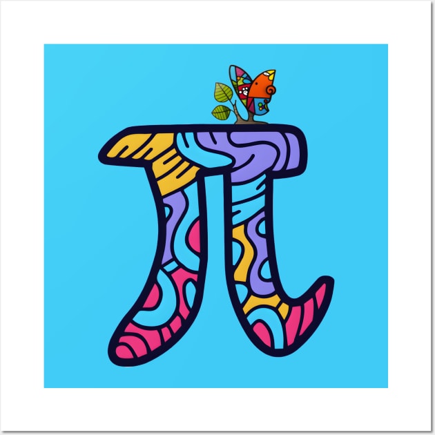 Happy Pi Day - Pi Symbol Vector Art Wall Art by Xtian Dela ✅